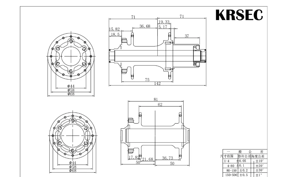 KRSEC 32H MTB велосипедный диск Тормозная ступица 5 подшипников 6 Pawls 72 кликов ступицы QR через ось Quick Release для AM FR горный велосипед