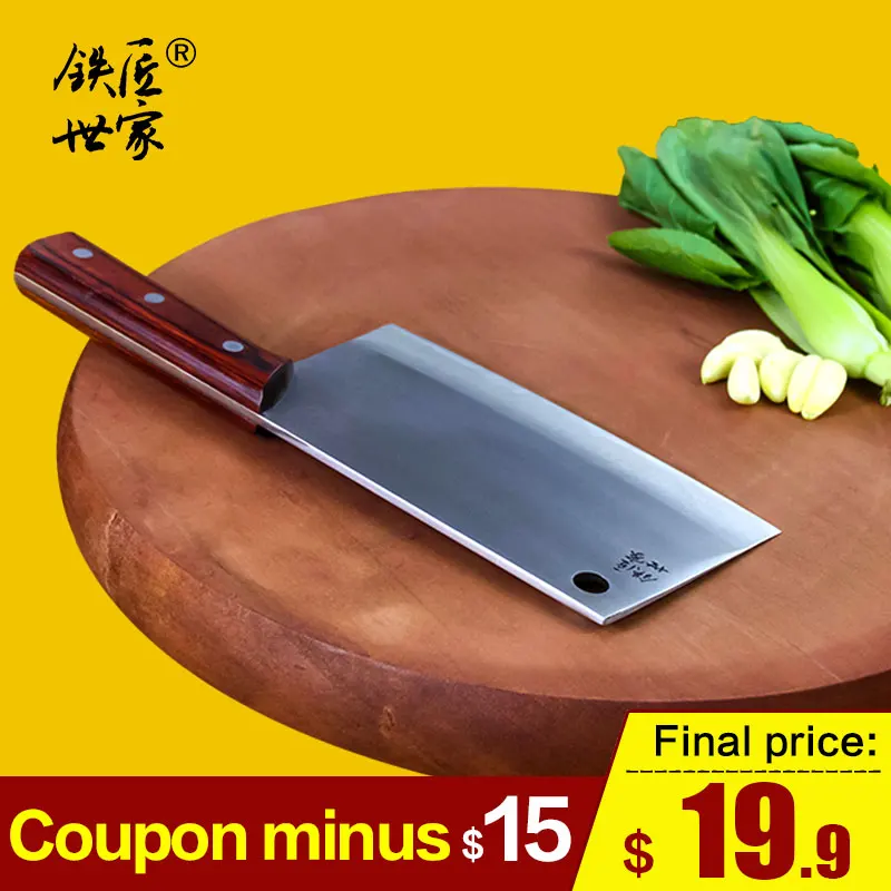

Chef Cleaver knife chinese handmade forged stainless steel Slicing knife fish meat vegetable fruit kitchen knives 