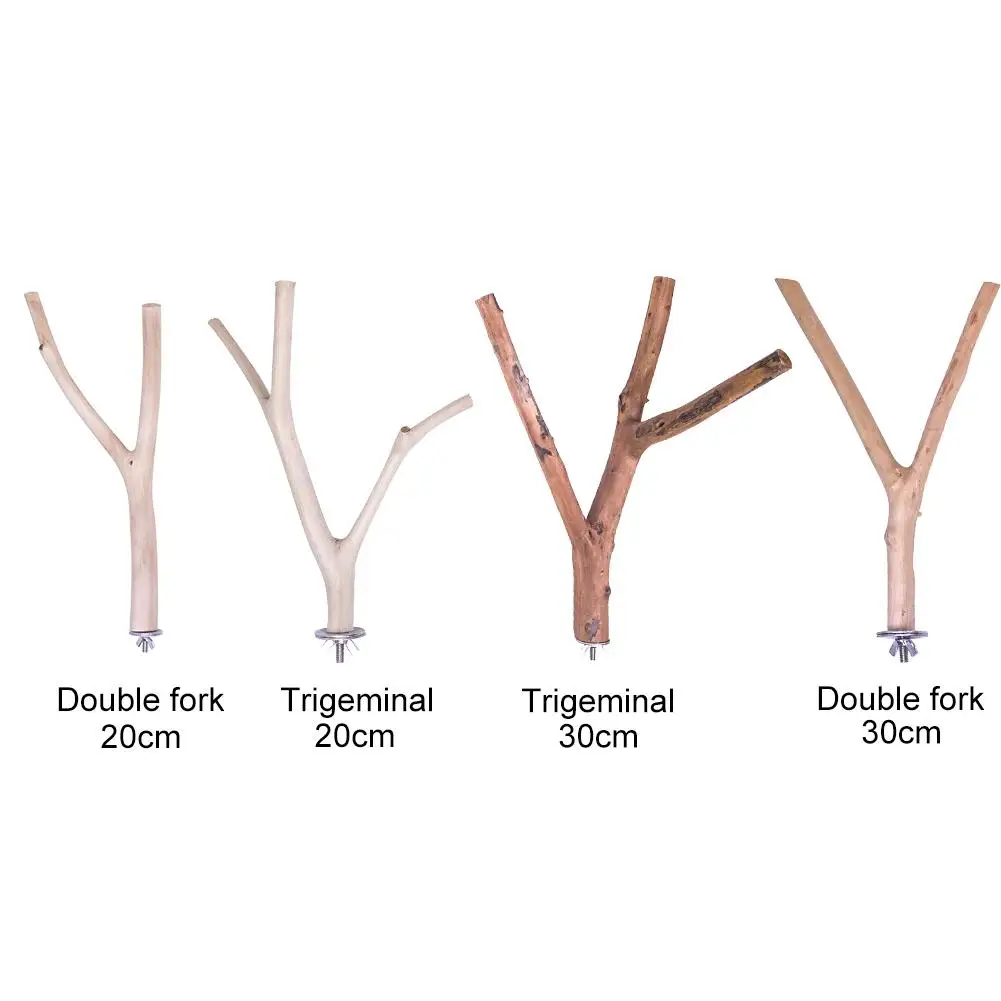 1 шт. 20/30 см попугая деревянная вилка ветви дерева стойки для домашних животных попугай подвесные игрушки Полюс палочки аксессуары для птичьей клетки