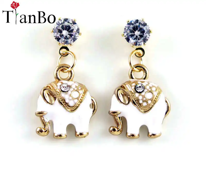 Женские серьги гвоздики в виде слона|ear earrings|elephant stud earringsearrings gift |
