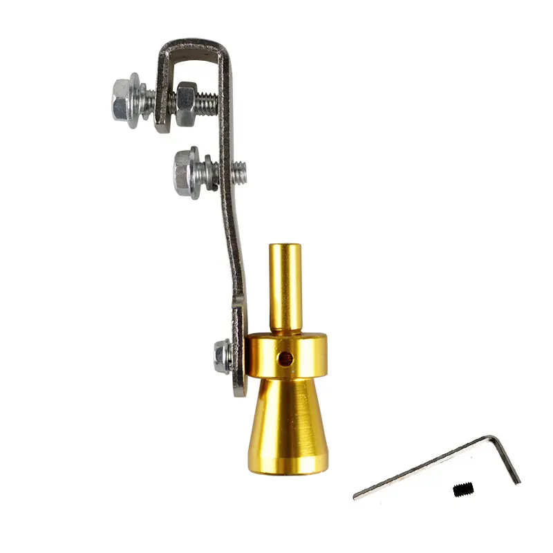 RASTP-универсальный задний турбо звуковой свисток Глушитель выхлопная труба для симулятора свисток Размер S RS-TUR006-S - Цвет: Gold