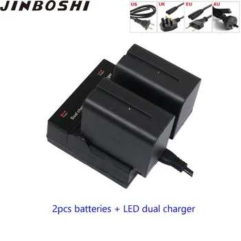 

2-PACK for Sony 7900mAh NP-F970 NP-F960 NP F970 F960 Camera Battery + LED Charger for SONY HVR-HD1000 HVR-HD1000E HVR-V1J