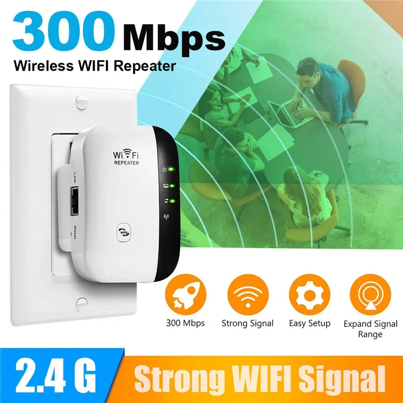 

Wireless WiFi Repeater Wifi Extender 300Mbps Wi-Fi Amplifier 802.11N/B/G Booster Repetidor Wi fi Reapeter Access Point