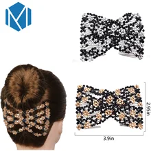 M MISM эластичная расческа для волос для женщин и девочек, инструмент для укладки, волшебные DIY инструменты, деликатные двойные заколки, аксессуары для волос, украшение