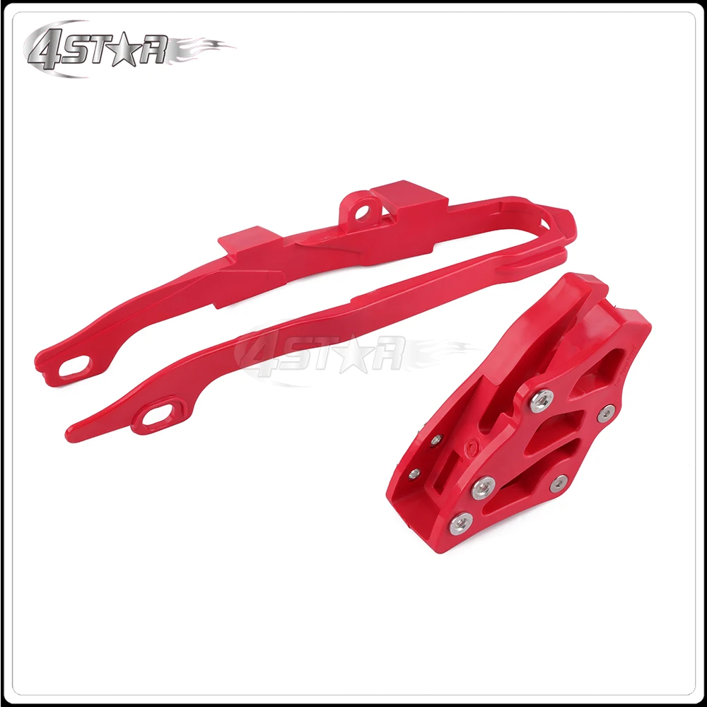 Красный слайдер цепи мотоцикла Swingarm и защитная направляющая для HONDA CR125R CR250R CRF250R