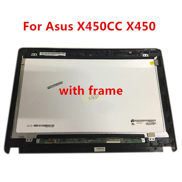 

14 inch LCD Display Touch Screen Matrix Digitizer Assembly Replacement Parts with frame For Asus X450CC X450