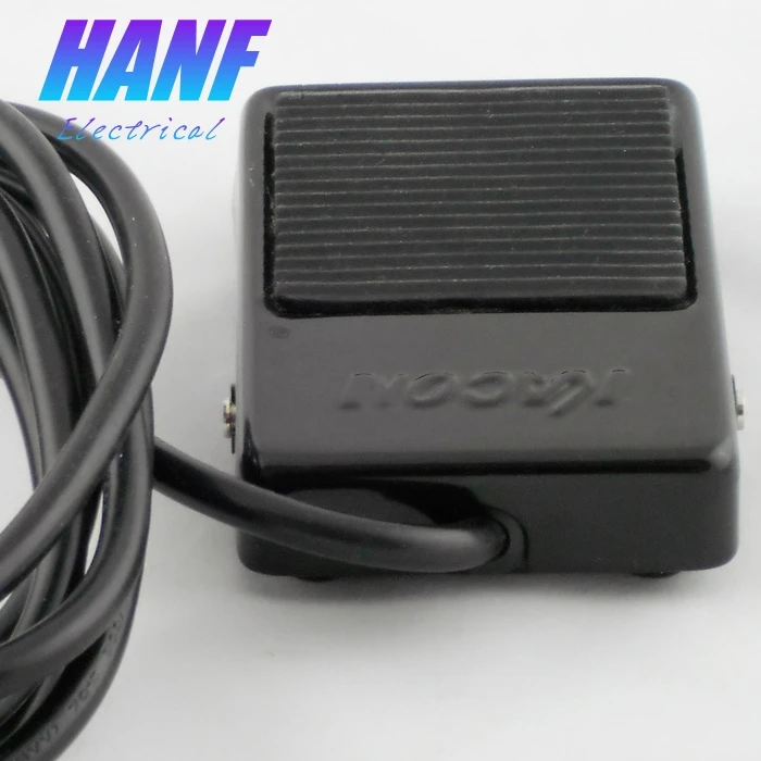 1pcs 1NO1NC Momentary Foot Pedal Switch with 200cm Electric Wire Carbon
