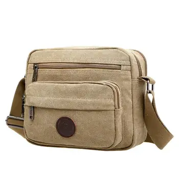 

Bag again 022017 new hot man canvas small canvas bag male flap bag