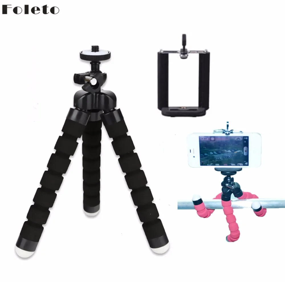 Flexible Octopus Tripod With Phone Holder Portable Light Weight Mini