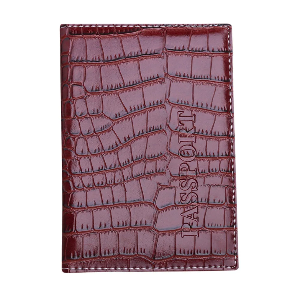 Travel Passport Cover Card Case Women Men Travel Credit Card Holder Travel ID&Document Passport Holder Paquete de la tarjet#3 - Цвет: Brown