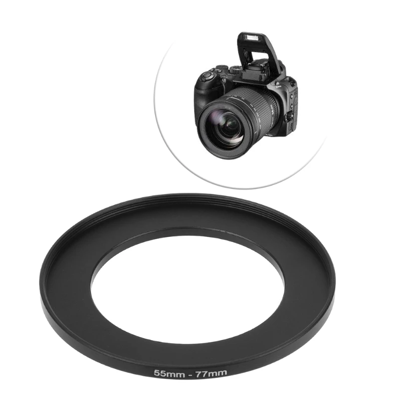 55mm To 77mm Metal Step Up Rings Lens Adapter Filter Camera Tool Accessories New