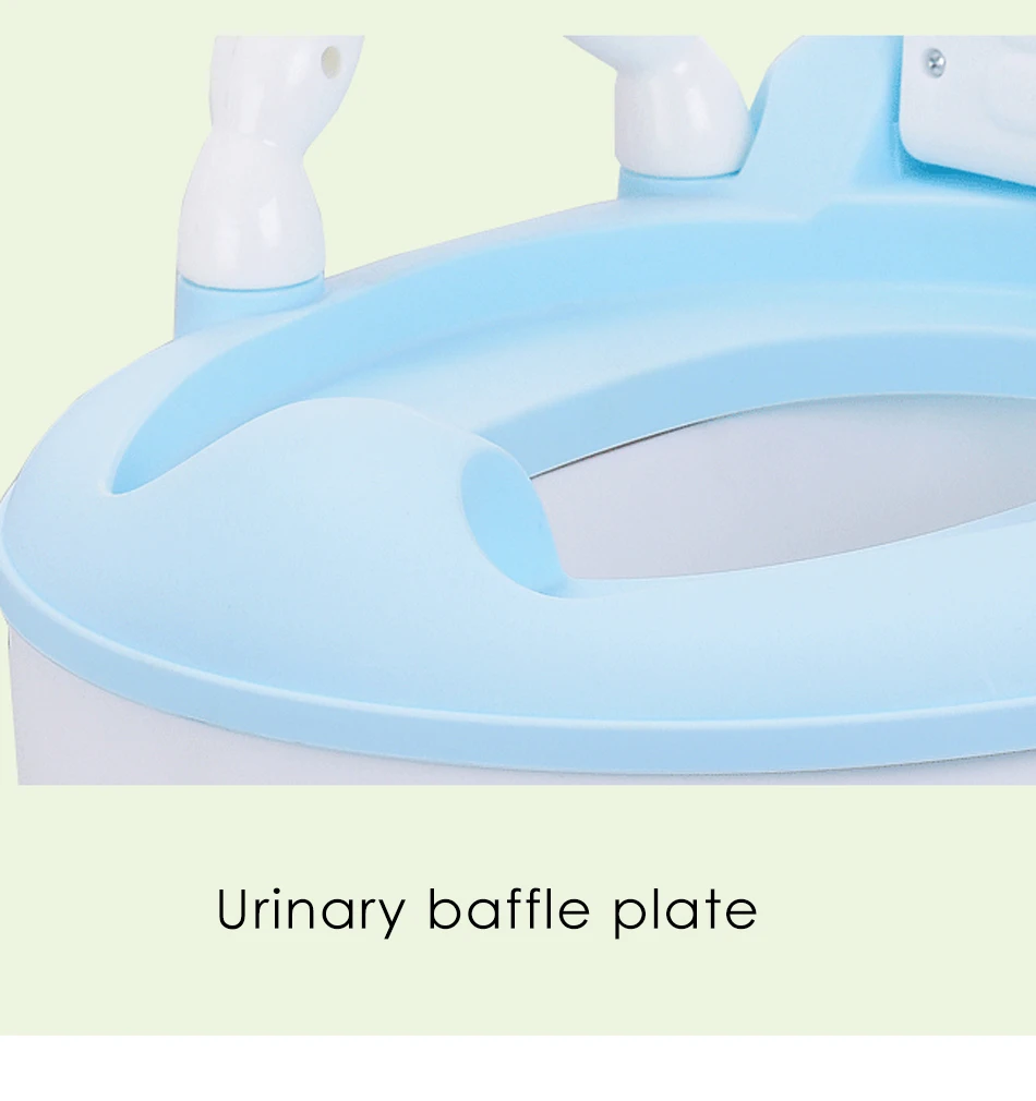 Мультяшный детский учебный горшок сиденье для унитаза горшок для детей спинка портативный унитаз многоцветный безопасный нескользящий детский туалет