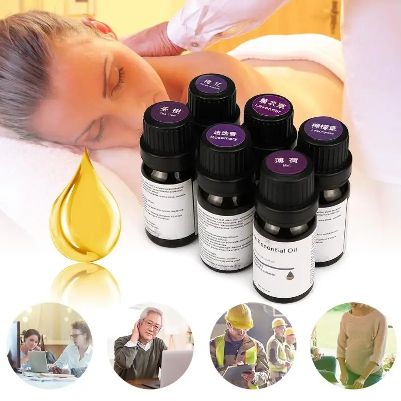 

10ml Essential Oils for Diffuser Aromatherapy Humidifier 8 kinds of Rose/Hyacinth/Fragrans/Jasmine/Sandalwood/Violet/Lily/Sakura