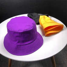 HT1763 простые однотонные мужские и женские солнцезащитные очки с плоским верхом из хлопка Панама повседневные мужские и женские кепки в рыбацком стиле унисекс шляпы для рыбалки