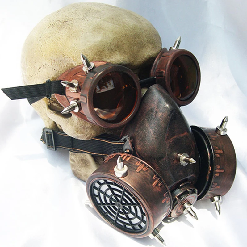 retro men women steampunk military goggles gas mask for cosplay gothic punk rock glasses respirator halloween costumes suits - Halloween Costume Gas Mask retro men women steampunk military goggles gas mask for cosplay gothic punk rock glasses respirator halloween costumes suits - Halloween Costume Gas Mask