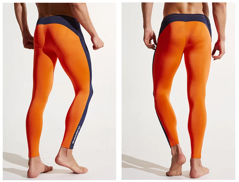 Men's Underwear Tights Fitness Breathable Slim High Elasticity Ultra-thin Fabrics Easy-Dry Pants best mens long underwear