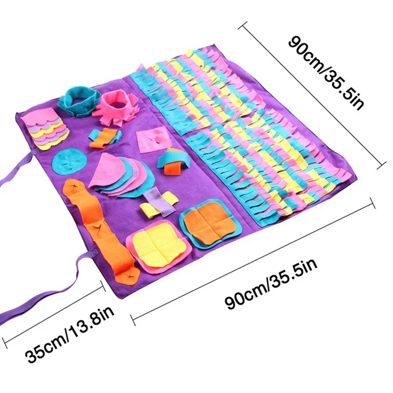 Коврик для собак Snuffle Сращивание, маленькие-большие собаки Nosework/Детская игрушка одеяло, Pet Sniffing Training съемные флисовые подушечки