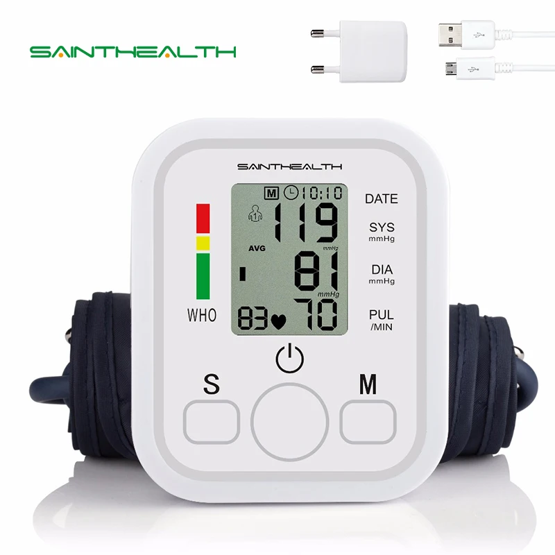 Home Health Care 1pcs Digital Lcd Upper Arm Blood Pressure Monitor Heart Beat Meter Machine Tonometer for Measuring Automatic Home Health Care 1pcs Digital Lcd Upper Arm Blood Pressure Monitor Heart Beat Meter Machine Tonometer for Measuring Automatic