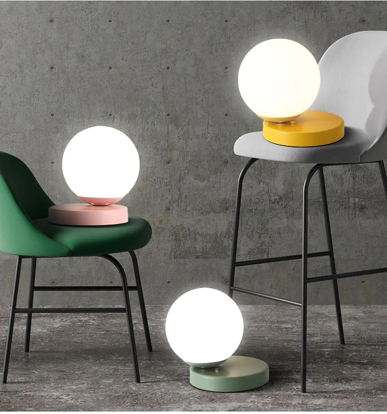 round bedside lamp
