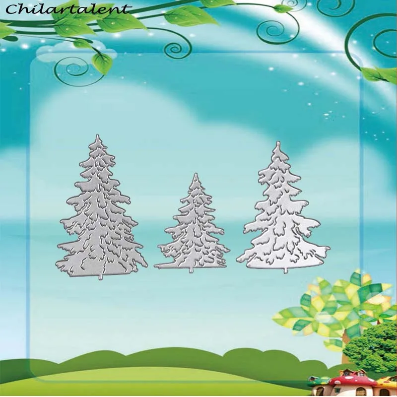 

DIES SCRAPBOOKING Christmas tree Metal Cutting Dies Craft Embossing Stamps New 2018 Stencils Template nouveau arrivage troqueles
