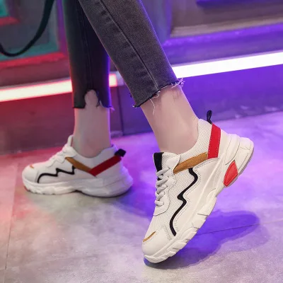 

SAILING LU Fashion White Sneakers Vulcanize Shoes For Women Mesh Boots Breathable Platform High Top Female Walking Shoes XWC1504