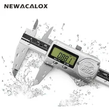 NEWACALOX 150mm/6inch 0.01mm IP67 Precison Digital Caliper Industrial Waterproof Oilproof with ABS/INC System Measurement Tool