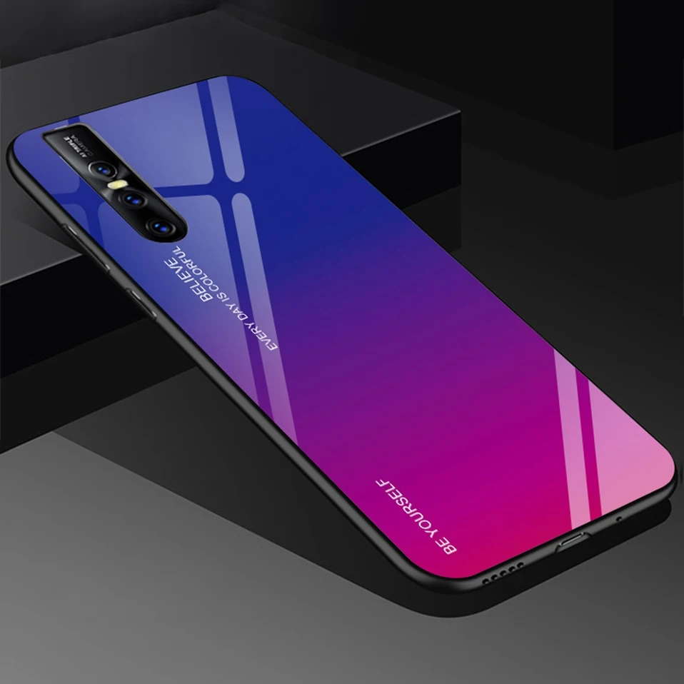 Glass Case for Vivo V15 Pro V9 V11i Y85 IQOO S1 Nex A Cover Luxury V15pro Phone Case for Vivo X21 UD X23 X27 V15 Z1 Z1i Z3 Z3i  (14)