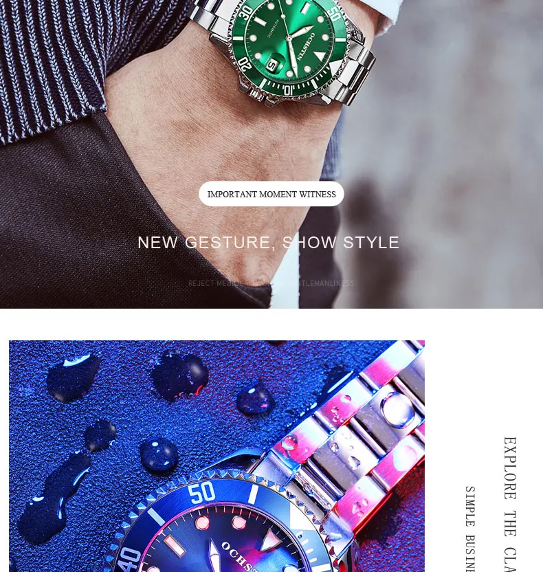 OCHSTIN фирменный дизайн Роскошные мужские турбийон автоматические часы из нержавеющей стали водонепроницаемые деловые механические наручные часы