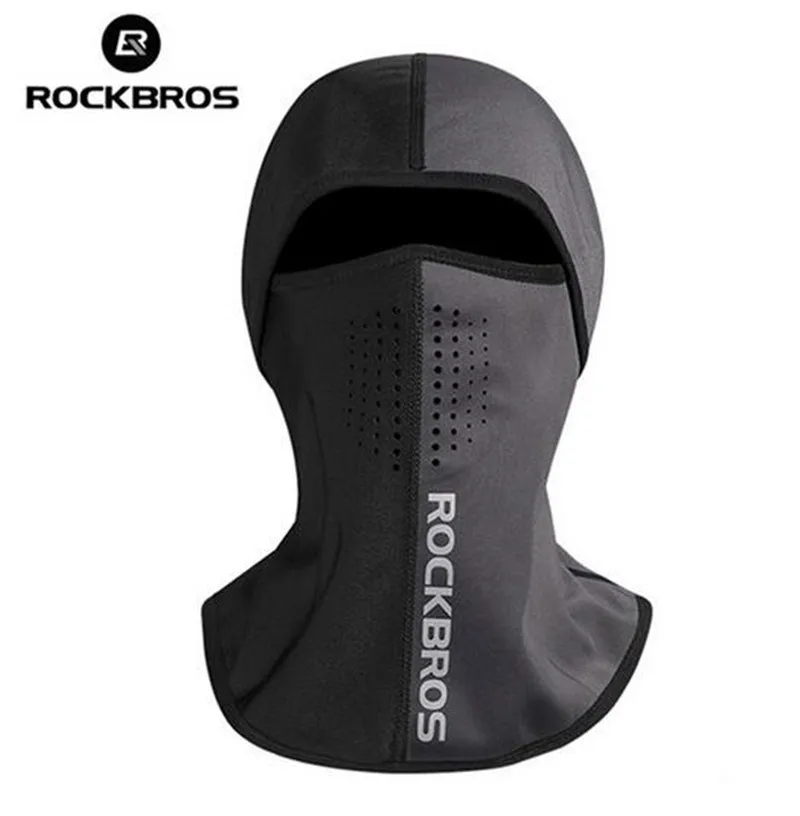 

ROCKBROS Winter Cycling Caps Neck Headwear Bicycle Scarf Face Shield Hat Sport Face Mask Fleece Warmmer Windproof Cycling Mask