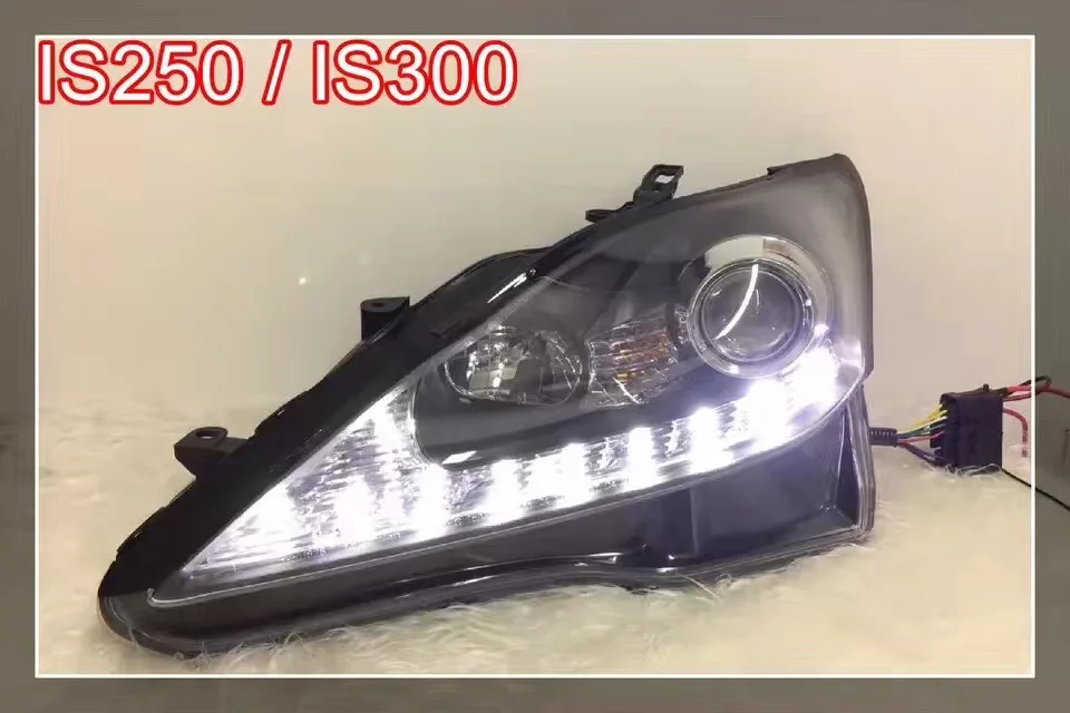 

2PCS Car Styling Headlight assembly for Lexus IS250 is300 With Flower Angel Eye Good Quality Car Headlight