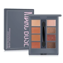 

Profesional Eyeshadow Palette Matte Shimmer With Brush Make Up Pigmented Eye Shadow Powder 8 Colors