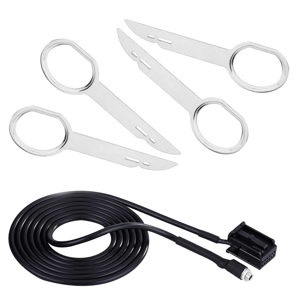 Car 6000 CD 3.5MM Female Aux-In Cable Adapter for Ford Focus C-Max S-Max