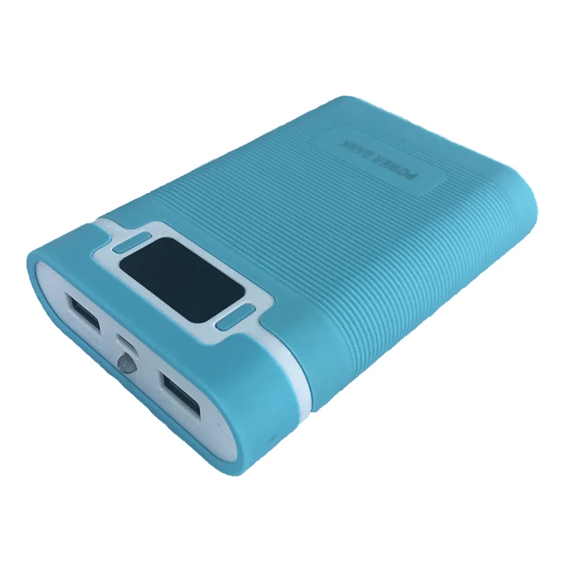 

Anti-reverse Portable Power Bank Box 4x 18650 (without battery) DIY Display Battery Charger 5V 2A Powerbank Case Box qiang