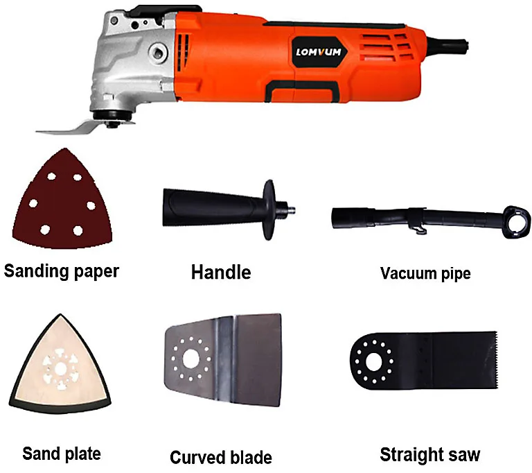 

LOMVUM Multi-Function Electric Saw Renovator Tool Oscillating Trimmer Home Renovation Tool Trimmer woodworking Tools