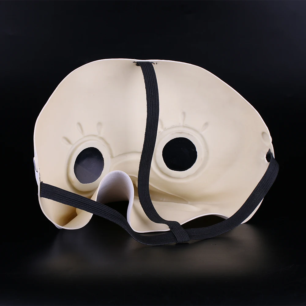 plague doctor mask Beak Mask Long Nose Cosplay Fancy Mask Gothic Retro Rock Leather Halloween beak Mask white (1)