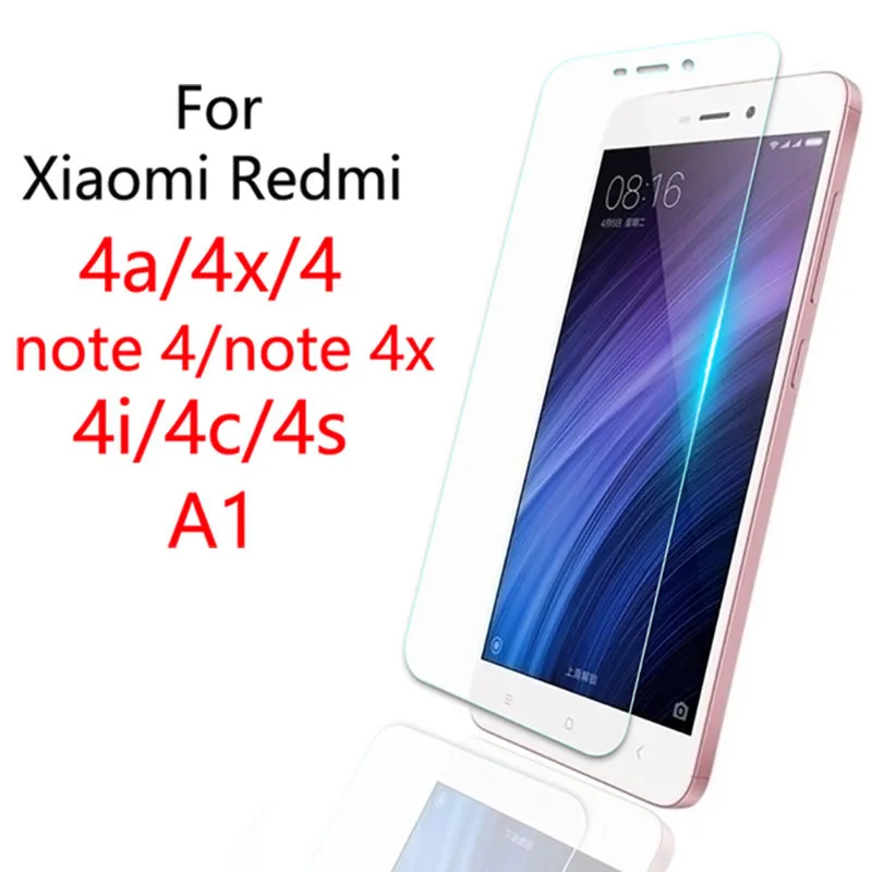 

protective glass on for xiaomi redmi 4x 4a note 4 note4x 4 4i 4c 4s a1 Tempered Glas A4 X4 Remi A X Xiomi Xaomi Xiami Ksiomi mi