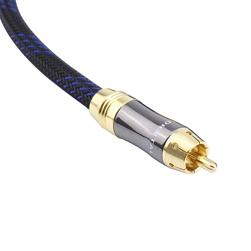 Free shipping High Quality Stereo Digital Coaxial Audio Video Rca Cable speaker cable Hifi font b