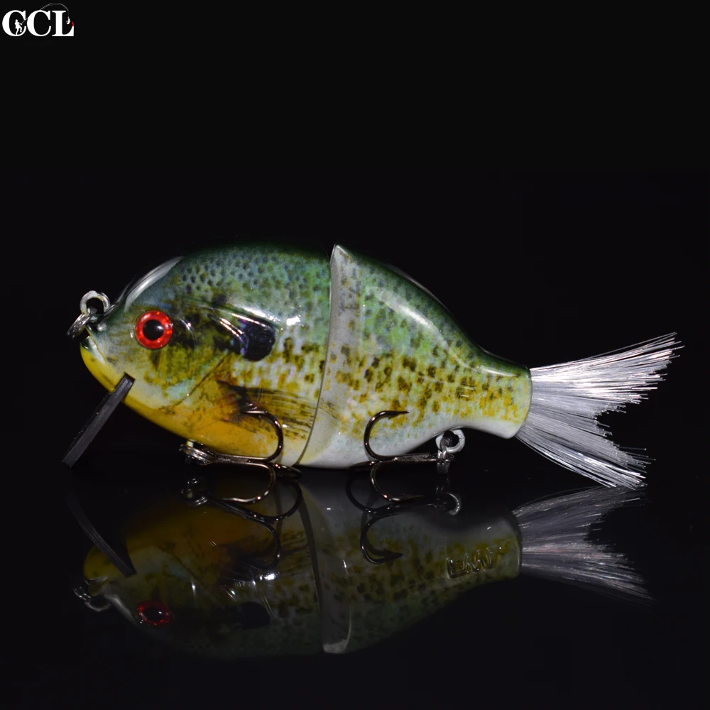  CCL Perfect Swimming Action Fishing Lures Minnow SwimBait 4 inch Floating Jointed Fishing Lures Car