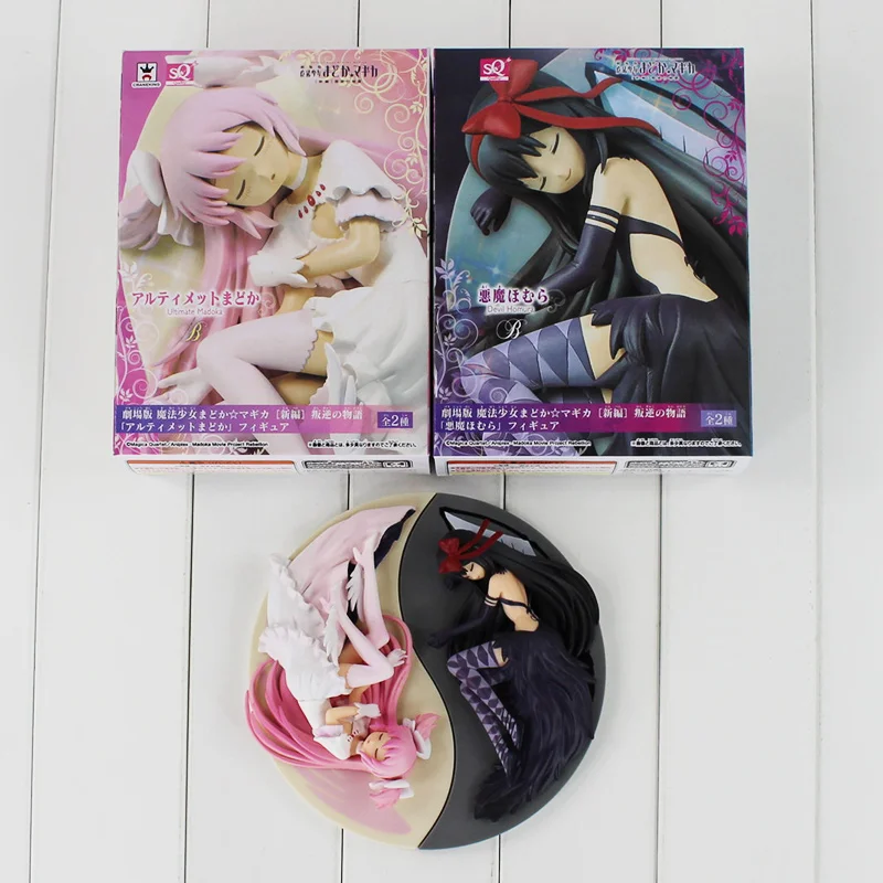 2pcs lot Magical Girl Madoka of the Magus Akemi Homura PVC Figure Toys Collection Model Doll