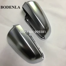 BODENLA матовая хромированная зеркальная крышка боковое зеркало заднего вида крышка S Line для Audi A4 B6 B7 A6(2003-2007) S4