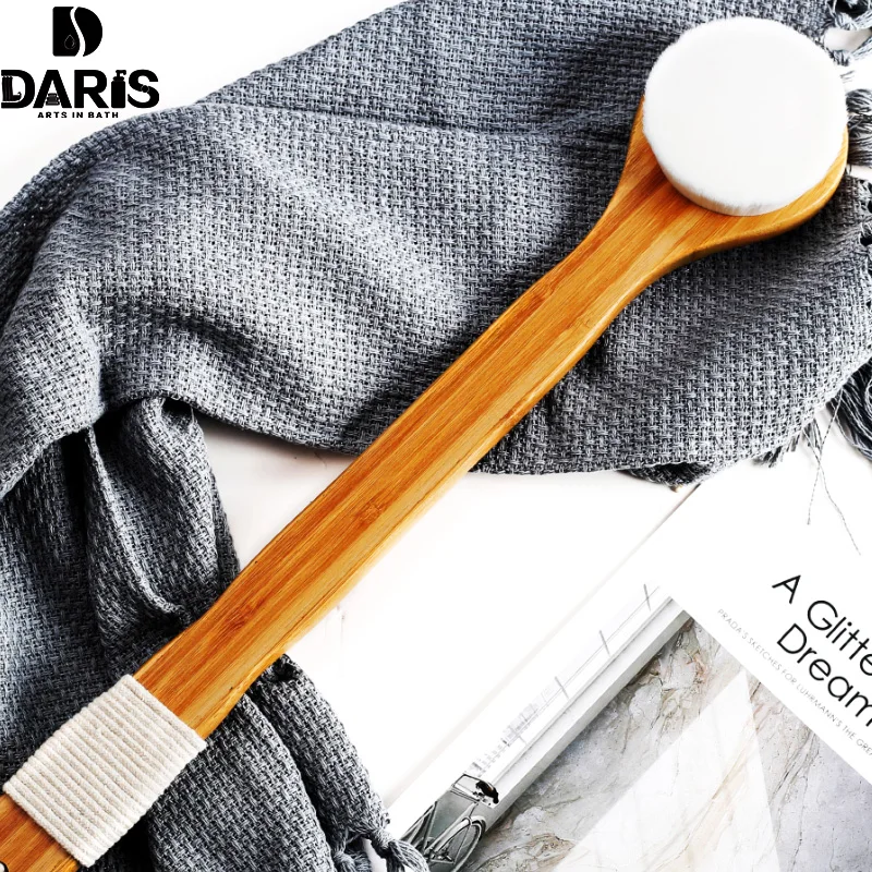 

SDARISB Skin Massage Shower Rubbing Brush Bath Long Handle Brush Exfoliation Body Soft Fur Cleaning Helper Brushes For Back