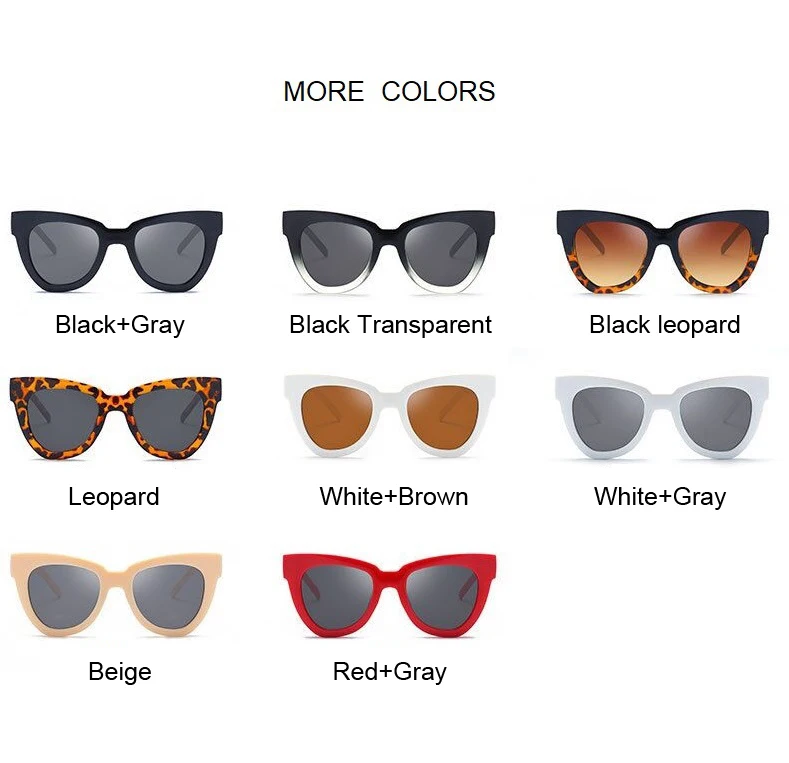 Милые сексуальные женские солнцезащитные очки кошачий глаз, Женские винтажные брендовые черные солнцезащитные очки для женщин, леопардовые очки UV400