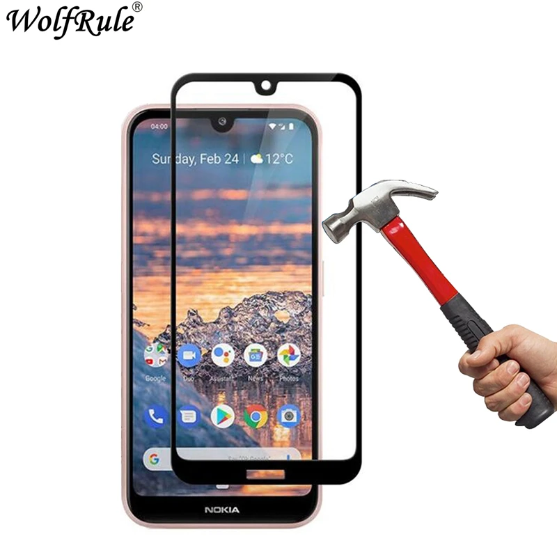 2PCS Tempered Glass For Nokia 2.2 Glass Full Cover Glue 9H Screen Protector For Nokia 2.2 Phone Glass For Nokia 2.2 Safety Glass