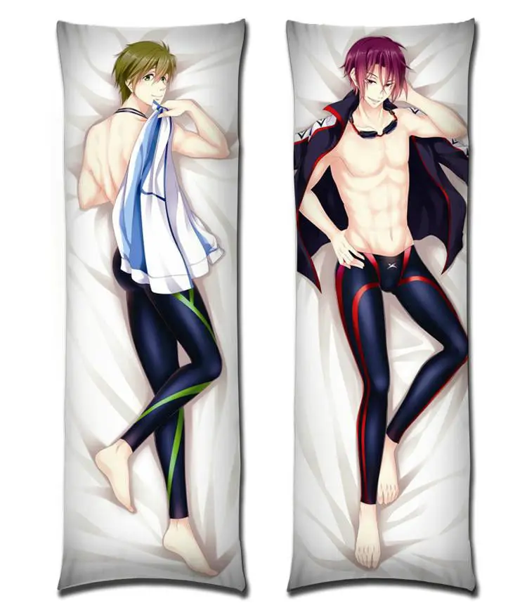

Anime Dakimakura 150X50CM Pillow Case YC0151 Free! Makoto Tachibana Rin Matsuoka
