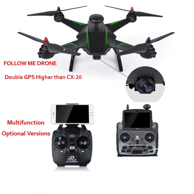 Новый RC136 2 4G 4CH двойной GPS Follow Me RC Квадрокоптер с бесщеточным Мотором 5 8G FPV WIFI