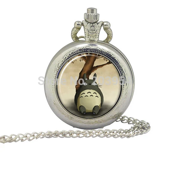 Мужские карманные часы Movie My Neighbor Totoro из стали 1 шт./лот винтажные ювелирные