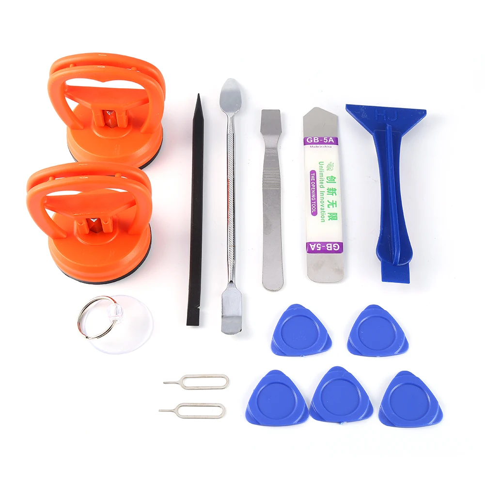 

15 in 1 Opening Repair Pry Tool LCD Screen Suction Cup Spudger Kit Set for Tablet Laptop For iPhone 6 5S 4S