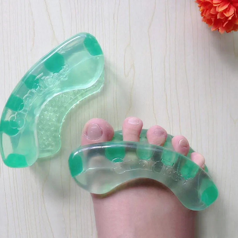 

2pcs Toe Separator Silicone Toe Spacers Foot Finger Corrector Hallux Valgus Orthosis Separador de dedos Gel Toe Straightener
