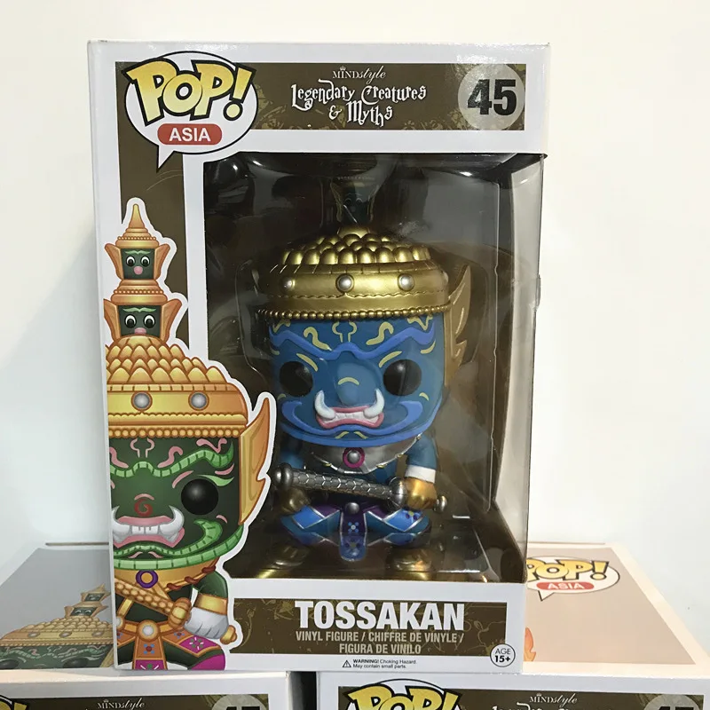 Азия эксклюзивный FUNKO POP 8,5 ''официальный легенд твари и мифы-Tossakan#45 Виниловая фигурка Коллекционная модель игрушки - Цвет: Красный