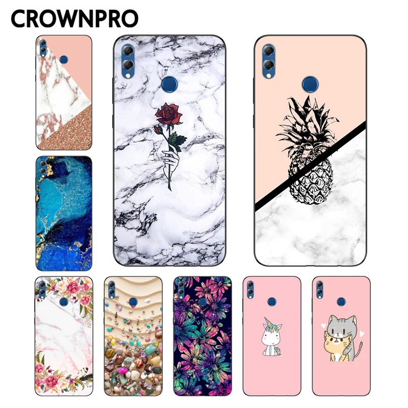 

CROWNPRO Soft Matte Case Honor 8X Case Cover Silicone Phone Back Shell Funda Huawei Honor 8X Case TPU Shell Honor 8X Coque